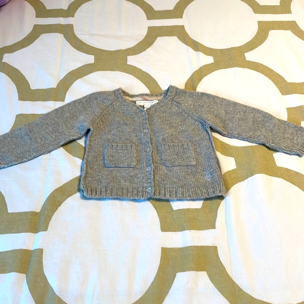 Burberry children 12M girls grey sweater